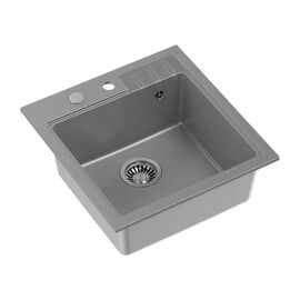 Zlewozmywak granitowy Root Chef Leo Box, szary, 50 x 52 x 20 cm