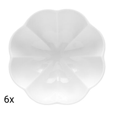 LUBIANA_Zestaw salaterek z porcelany Lubiana Naomi, 6 elementów, biały_1