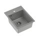 Zlewozmywak granitowy jednokomorowy szary Root Chef Mini, 390 x 500 x 204 mm