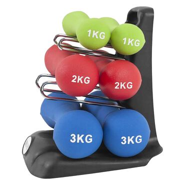 GORILLA SPORTS_Zestaw hantli Gorilla Sports, 12 kg, neoprenowe_1