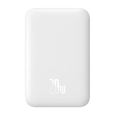 BASEUS_Powerbank Baseus Magnetic Mini, 6000 mAh, 20 W, z ładowaniem bezprzewodowym, biały_1