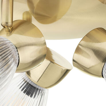Lampa sufitowa okrągła Milagro Spot Best 3 x E14, złota