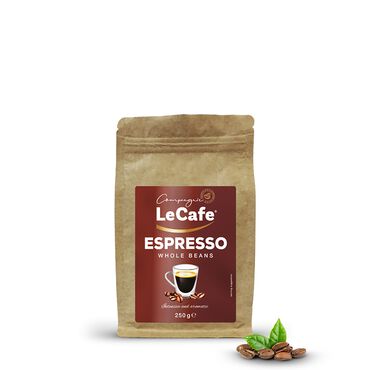 COMPAGNE LE CAFE_Kawa ziarnista Le Cafe Espresso, 250 g, intensywność 4/5_1