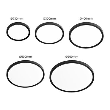 Plafon sufitowy Led Milagro Maq 3CCT, 32 W, czarny