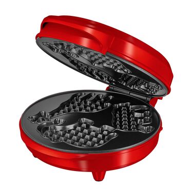 HOFFEN_Gofrownica Hoffen, 800-1000 W, płytki w kształcie zwierzątek, czerwona_1