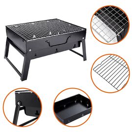 Grill turystyczny węglowy Extralink, ruszt 35 x 27 cm