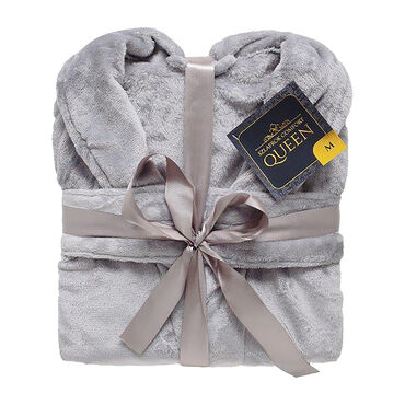 Szlafrok Comfort Queen, srebrny, XL