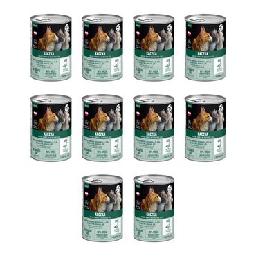 PET REPUBLIC_Karma dla dorosłych kotów Pet Republic z kaczką, mokra, 10 x 400 g1