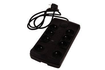 HYKKER_Listwa zasilająca Hykker, przeciwprzepięciowa, 8 gniazd, USB-A, USB-C_1