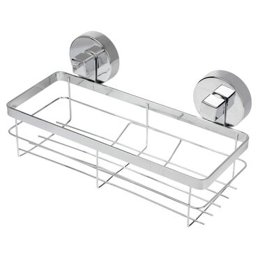 SMUKEE_Półka łazienkowa prostokątna Smukee Home, srebrna_1