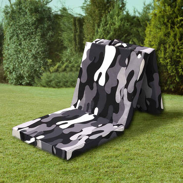 Materac składany 190 x 63 x 8 cm Sun Garden Thommy, średnio twardy, szary
