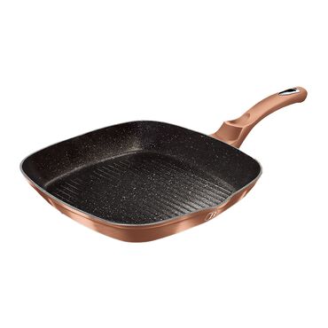 BERLINGERHAUS_Patelnia grillowa 28 cm, BerlingerHaus Rose Gold, nieprzywierająca_1