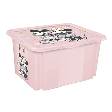KEEEPER_Skrzynka obrotowa Minnie Mouse KAROLINA, 24L, Różowa_1