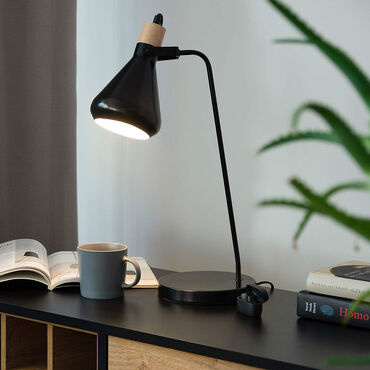 KONSIMO_Lampa biurkowa Cortodi, 53 cm, czarna_6