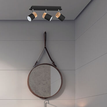 Lampa sufitowa Milagro Joker 3 x GU10, czarna