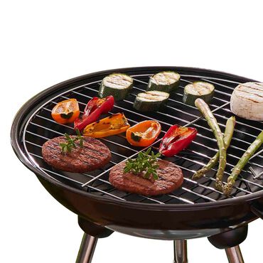 Grill ogrodowy węglowy BBQ Time For Grill, z pokrywą