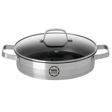MG HOME_Garnek niski z pokrywką PROFESSIONAL , 28 cm, srebrny, 3,6 l_2