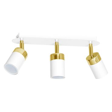 MILAGRO_Lampa sufitowa Milagro Joker 3 x GU10, biało-złota_1