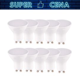 Komplet 10 żarówek LED Sanico Goldlux, GU10, 4,9 W, barwa neutralna