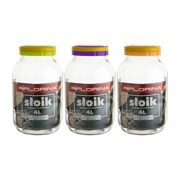 FLORINA_Słoik 4 l do ogórków Florina, 3 szt., plastikowa nakrętka1