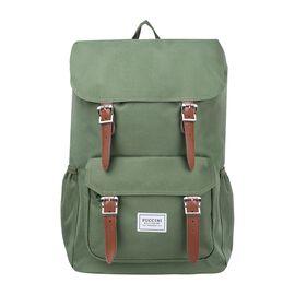 Plecak miejski materiałowy Puccini Legacy, 21 l, zielony