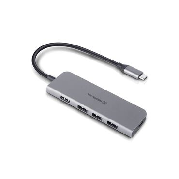 REAL-EL_Replikator portów REAL-EL CQ-700 USB-C do 4×USB-A 3.0, HDMI, PD, 5 w 1_1