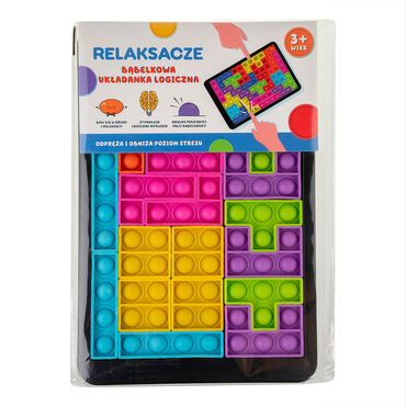 GRA BUBBLE POP BĄBELKOWA UKŁADANKA, WIELOKOLOROWA_2