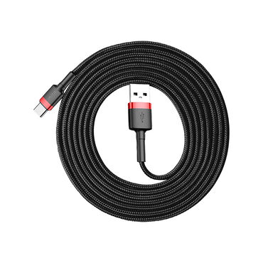 BASEUS_Kabel USB-C, czarno-czerwony, błyskawiczne ładowanie, 2 m_2
