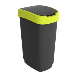 Kosz na śmieci Rotho Twist, swing, 50 L, limonkowy