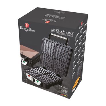 BERLINGERHAUS_Gofrownica Berlingerhaus Rose Gold, 1100 W, 4 gofry, złota_3