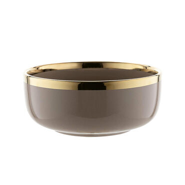 FLORINA_Komplet 6 Salaterek porcelanowych Berlotti, 15 cm, brązowa1
