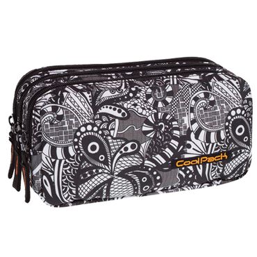 COOLPACK_Saszetka potrójna Primus, piórnik, Black Lace1