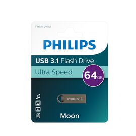 Pendrive Philips Moon Space 3.1, 64 GB, szary