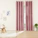Zasłony aksamitne na przelotkach 135 x 250 cm Smukee Home, 2 szt., różowe