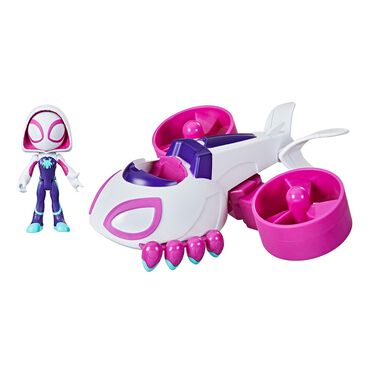 SPIDER-MAN_Spidey i Super Kumple Ghost Spider, figurka i pojazd 2w1_1