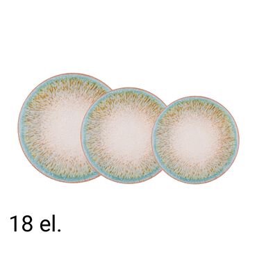 LUBIANA_Zestaw obiadowy z porcelany na 6 osób Lubiana Boss 9017, 18 elementów, wielokolorowy_1