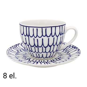 MG HOME_Zestaw kawowy z porcelany MG Home Fiori, 240 ml, 8 elementów_1