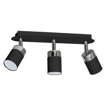 MILAGRO_Lampa sufitowa Milagro Joker 3 x GU10, czarny chrom_1