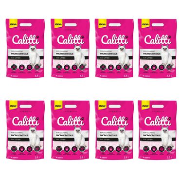 CALITTI_Żwirek silikonowy dla kota Calitti Micro Crystals, 8 x 3,8L_1