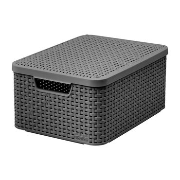 CURVER_Koszyk RATTAN STYLE, szary, M1