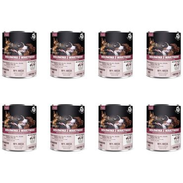 PET REPUBLIC_Karma dla psa Pet Republic, z wołowiną i warzywami, mokra, 8 x 800 g1