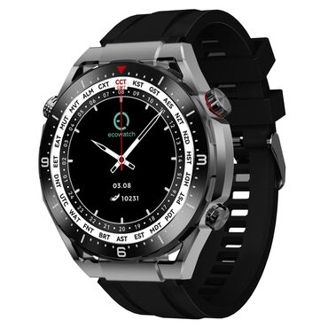 ECOWATCH_Smartwatch Ecowatch 1, 3 wymienne paski, czarny_1