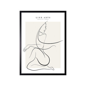 Obraz w ramie, 50 x 70 cm, Line Art 1_1