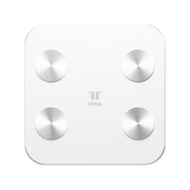 Waga łazienkowa analityczna Tesla Smart, Wi-Fi, biała