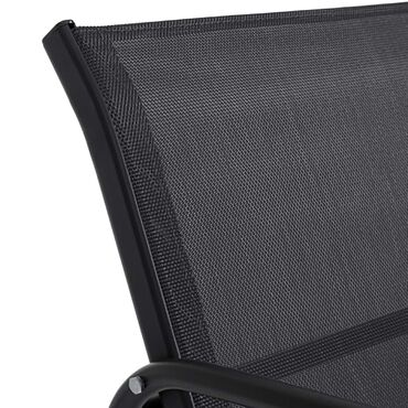 Zestaw mebli ogrodowych Black Forest, stolik, 2 krzesła i sofa, czarny