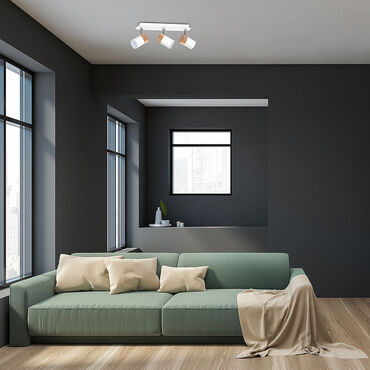 Lampa sufitowa Milagro Joker 3 x GU10, biała