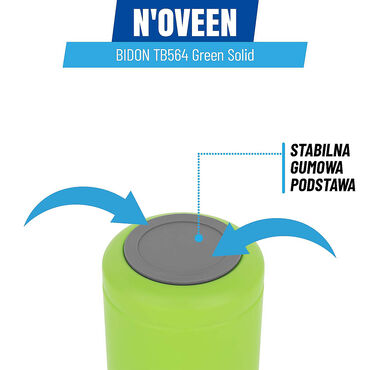 Bidon NOVEEN TB564 Green Solid 300 ml, zielony