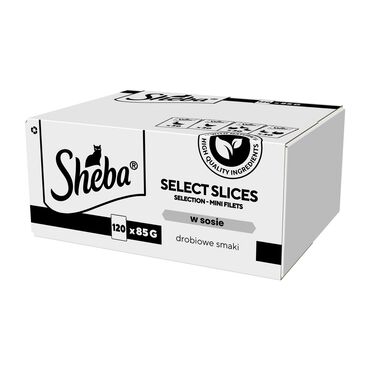 SHEBA_Mokra karma dla kotów Sheba Selection Drobiowe Smaki, w sosie, 120 x 85 g_1