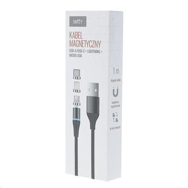 SETTY_Kabel magnetyczny 3w1, 2,5 A, czarny, 1 m_2