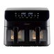 Frytownica beztłuszczowa z okienkiem Maestro MR-758, 2000 W, 2 x 4,5 l, czarna